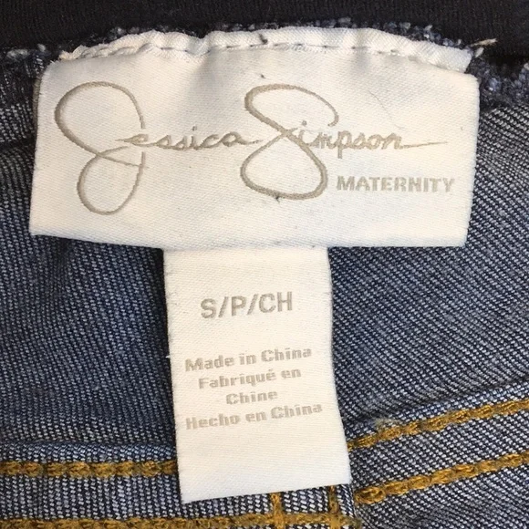 Jessica Simpson Dark Wash Skinny Maternity Jeans Size S EXCELLENT Condition - Picture 6 of 6